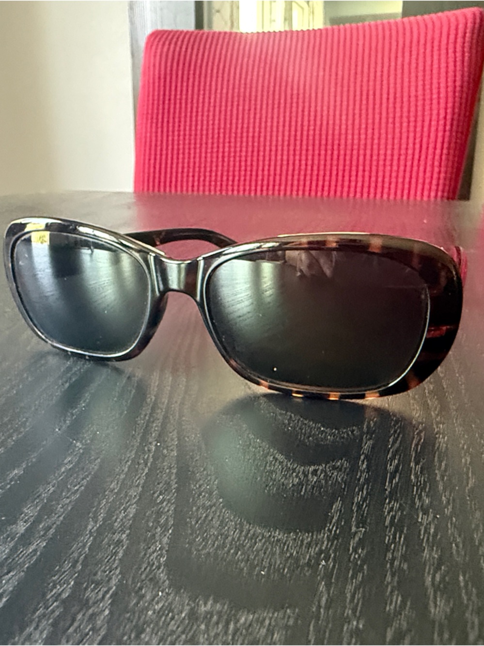Calvin Klein Tortoiseshell Sunglasses - Black Lenses